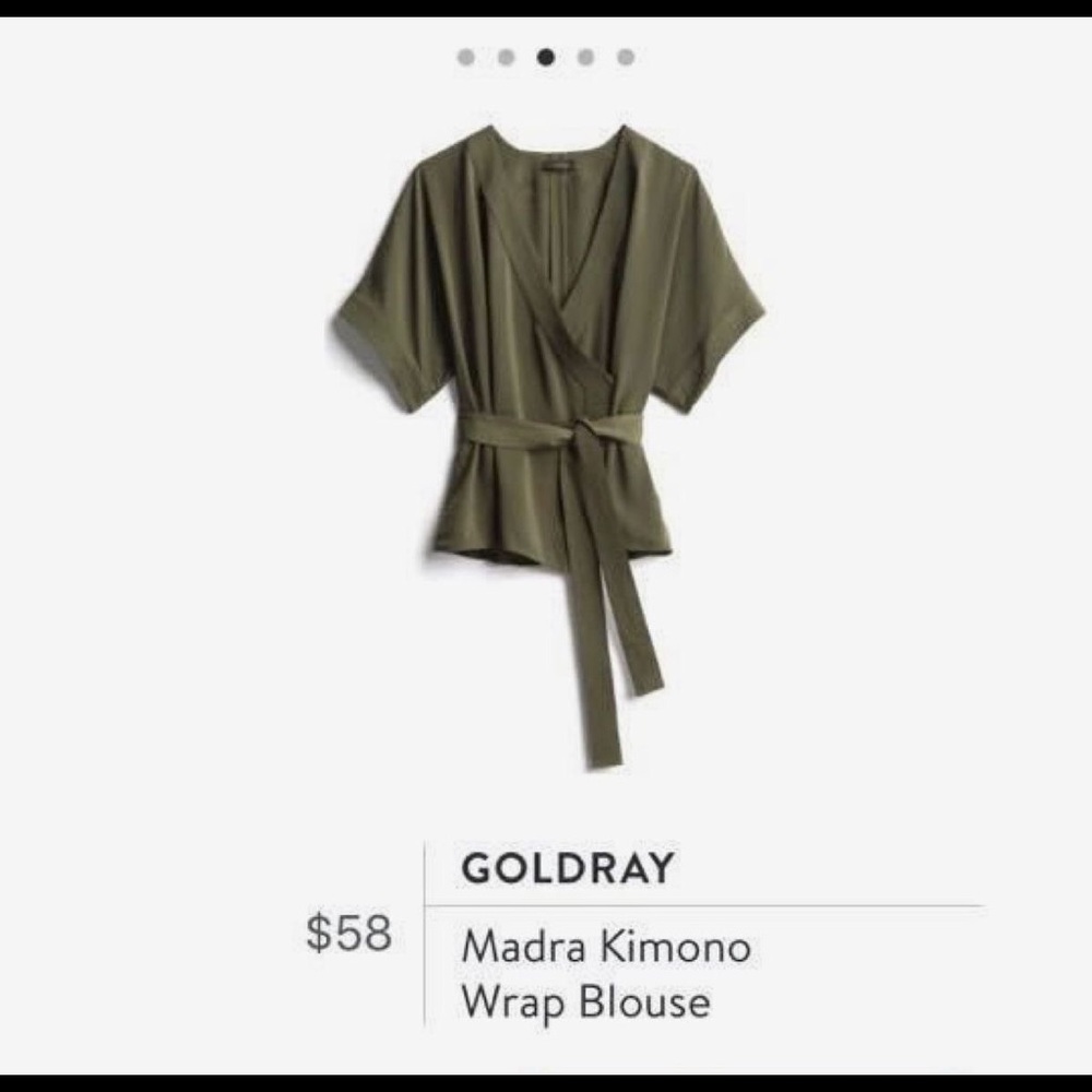 Goldray Madra Kimono Wrap Blouse